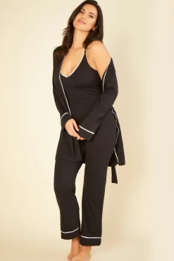 Bella Curvy 3 Piece Pajama Set With Robe*Cosabella Best