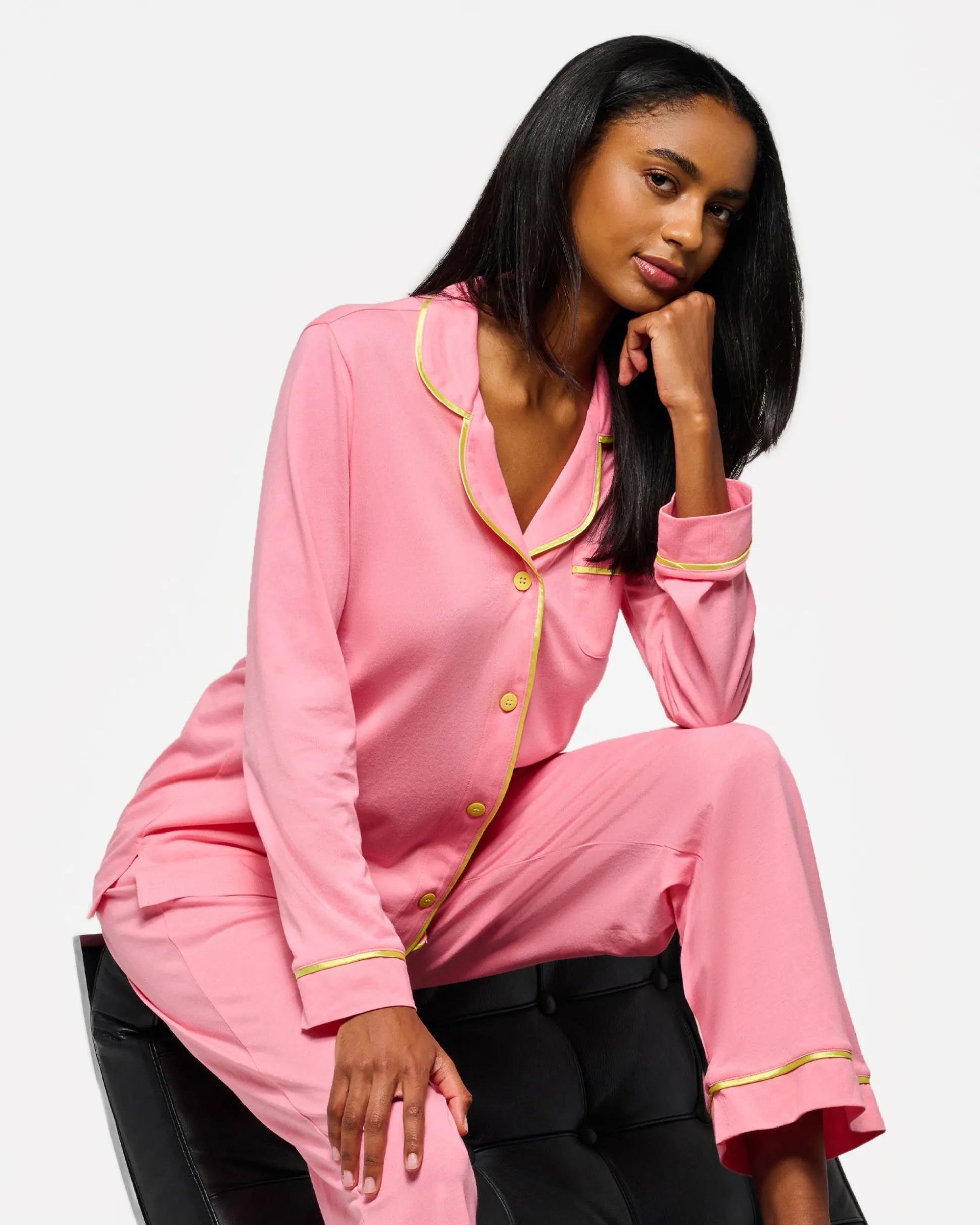 Bella Long Sleeve Top & Pant Pajama Set*Cosabella Cheap