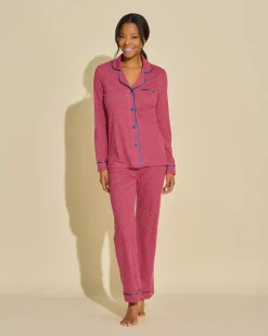 Bella Printed Long Sleeve Top & Pant Pajama Set*Cosabella Best Sale
