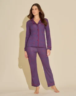 Bella Printed Long Sleeve Top & Pant Pajama Set*Cosabella Hot