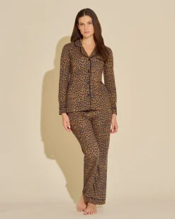 Bella Printed Long Sleeve Top & Pant Pajama Set*Cosabella Outlet