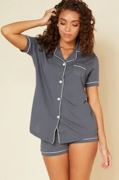 Bella Short Sleeve Top & Boxer Pajama Set*Cosabella Fashion