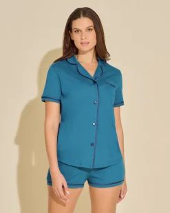 Bella Short Sleeve Top & Boxer Pajama Set*Cosabella Shop