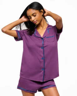 Bella Short Sleeve Top & Boxer Pajama Set*Cosabella Outlet