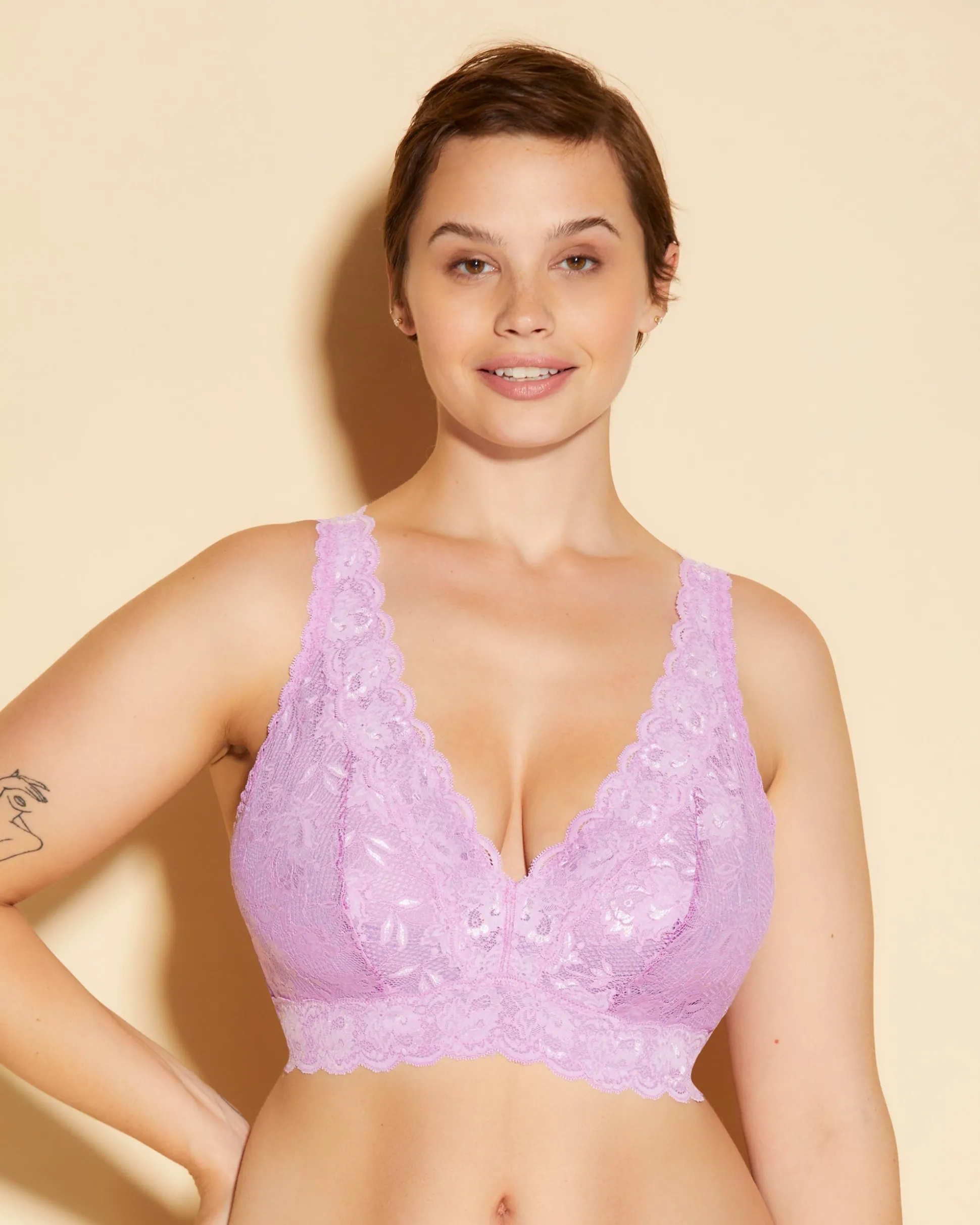 Never Say Never Super Curvy Plungie Longline Bralette*Cosabella Discount