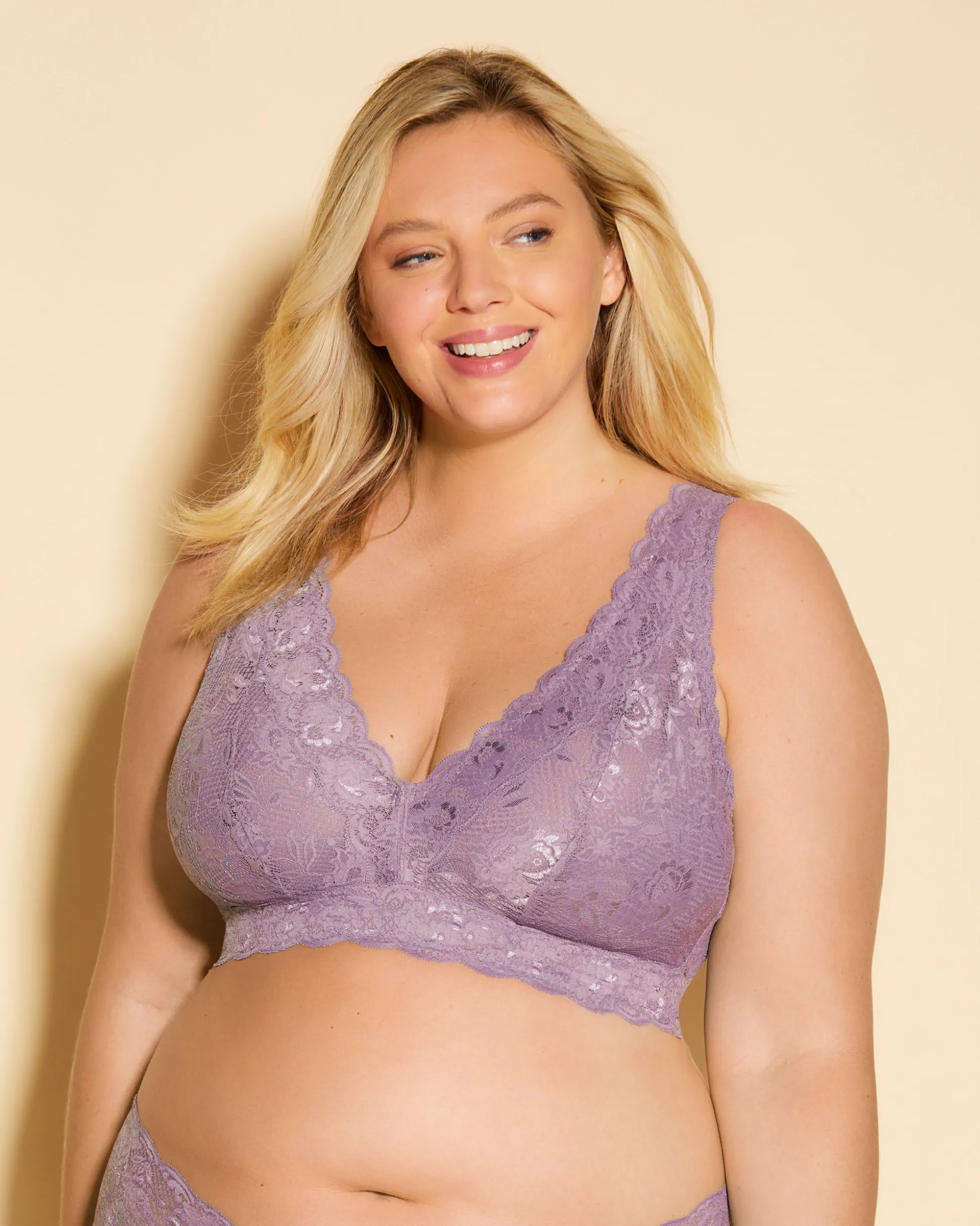 Never Say Never Ultra Curvy Plungie Longline Bralette*Cosabella New