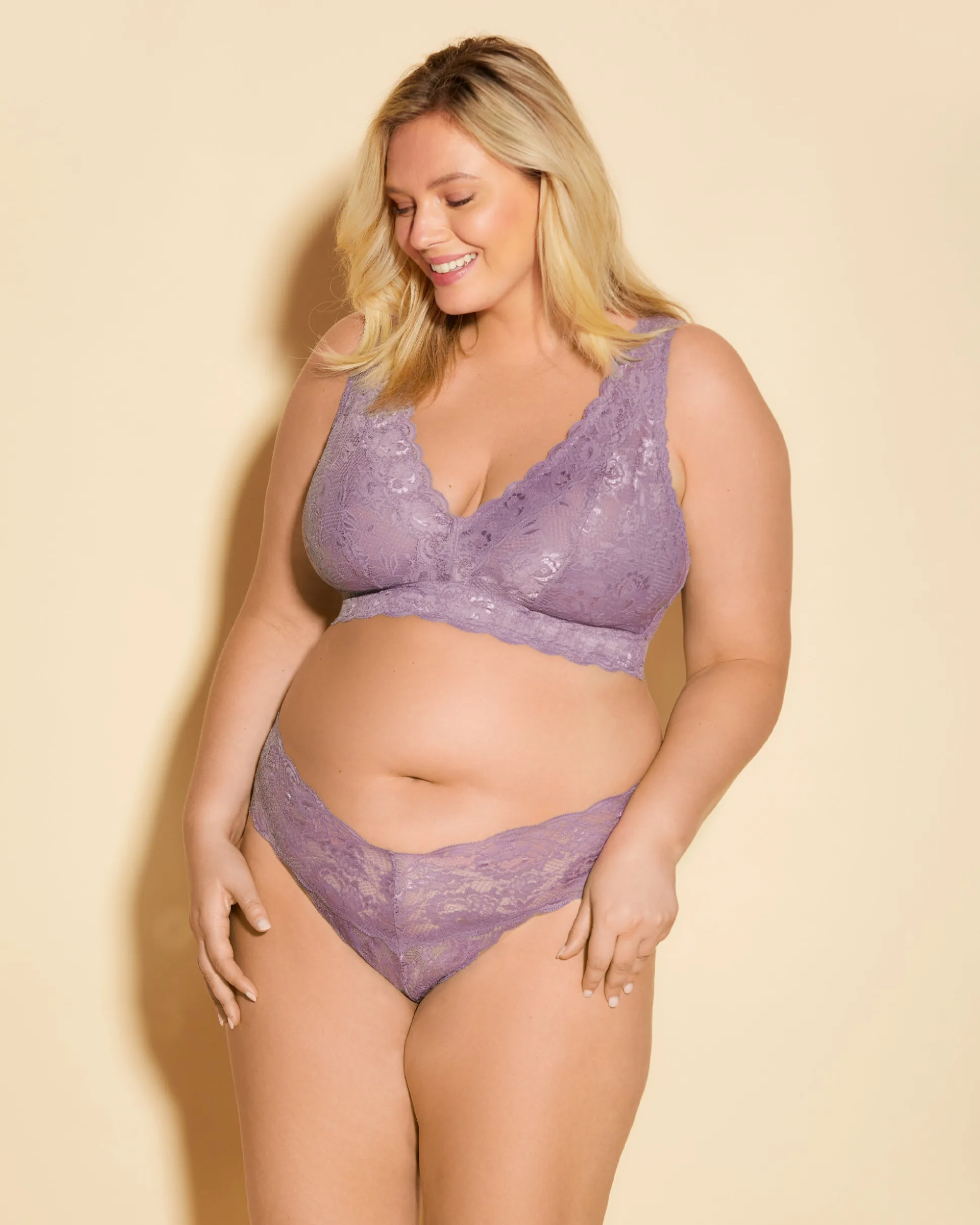 Never Say Never Ultra Curvy Plungie Longline Bralette*Cosabella New